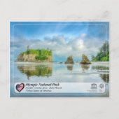 UNESCO WH- Olympischer Nationalpark - Ruby Beach Postkarte (Vorderseite)