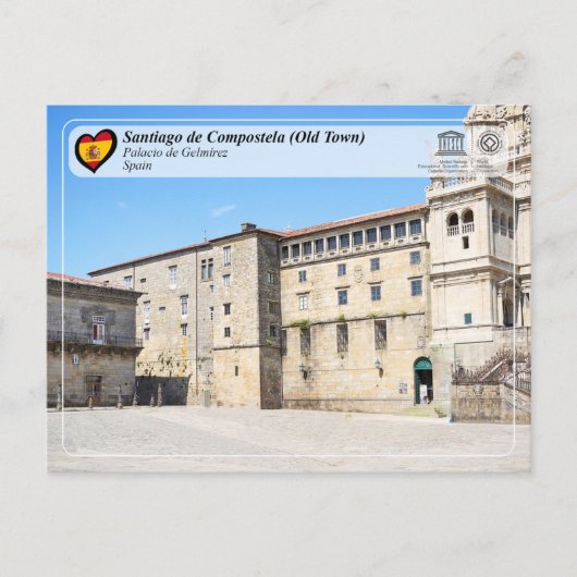 UNESCO WH- Palacio de Gelmírez Postkarte (Vorderseite)