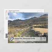 UNESCO WH- Qhapaq Ñan, Andenstraße Postkarte (Vorne/Hinten)