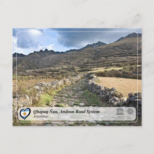 UNESCO WH- Qhapaq Ñan, Andenstraße Postkarte (Vorderseite)