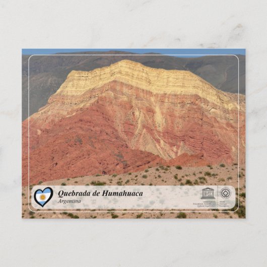 UNESCO WH- Quebrada de Humahuaca Postkarte (Vorderseite)
