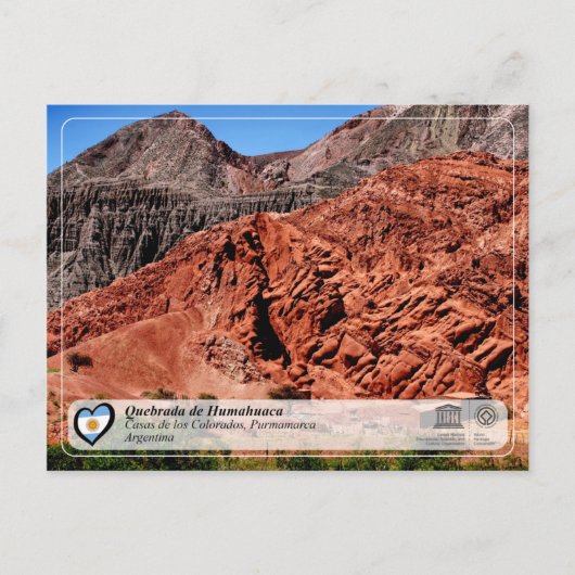UNESCO WH- Quebrada de Humahuaca Postkarte (Vorderseite)