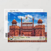UNESCO WH- Red Fort Complex - ला ल क़ि ला Postkarte (Vorne/Hinten)