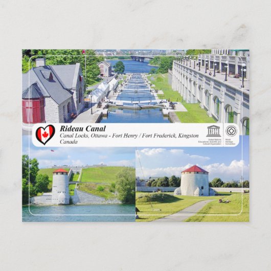 UNESCO WH- Rideau-Kanal Postkarte (Vorderseite)