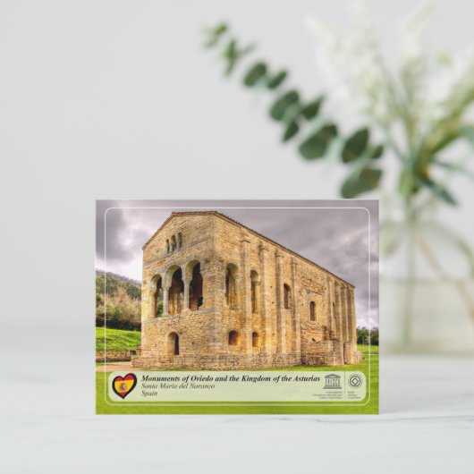 UNESCO WH- Santa María del Naranco Postkarte (Stehend Vorderseite)