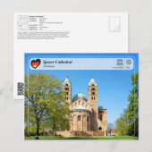 UNESCO WH- Speyer Kathedrale Postkarte (Vorne/Hinten)