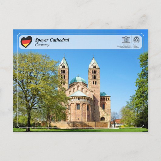UNESCO WH- Speyer Kathedrale Postkarte (Vorderseite)