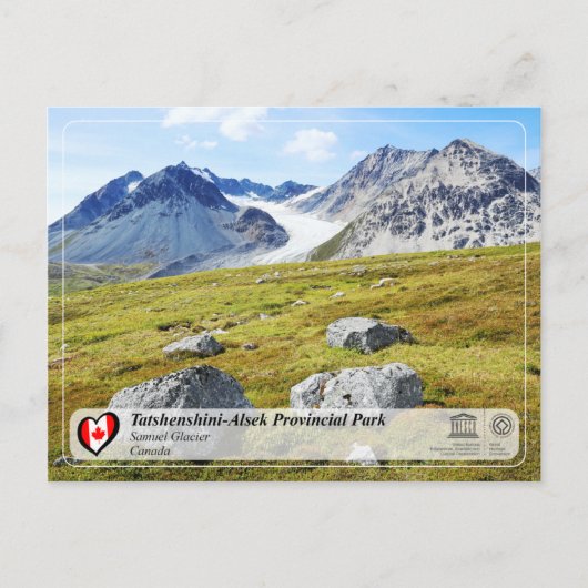 UNESCO WH- Tatshenshini-Alsek Provinzpark Postkarte (Vorderseite)