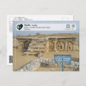 UNESCO WH- Taxila - Doppel gehackter Adlerstupa Postkarte (Vorne/Hinten)