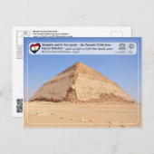UNESCO WH- The Bent Pyramid of Dahshur Postkarte (Vorne/Hinten)