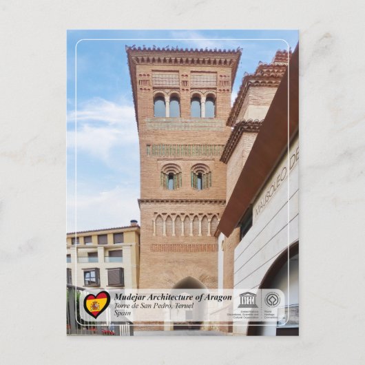 UNESCO WH- Torre e iglesia de San Pedro Postkarte (Vorderseite)