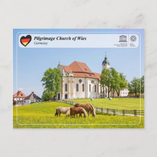 UNESCO WH- Wallfahrtskirche Wies Postkarte