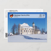 UNESCO WH- Wallfahrtskirche Wies Postkarte (Vorne/Hinten)
