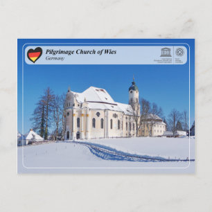 UNESCO WH- Wallfahrtskirche Wies Postkarte
