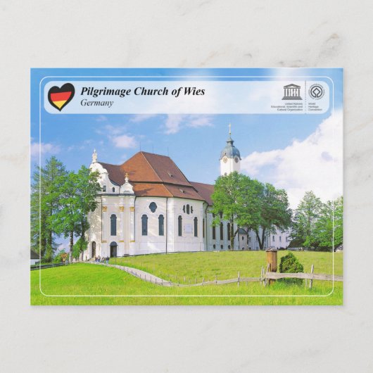 UNESCO WH- Wallfahrtskirche Wies Postkarte (Vorderseite)