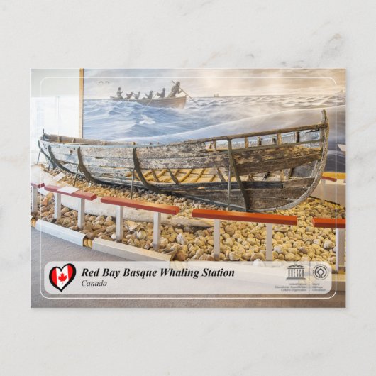 UNESCO WH- Whaling Station in der Bucht von Red Ba Postkarte (Vorderseite)