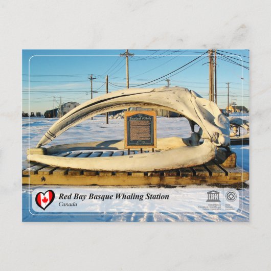 UNESCO WH- Whaling Station in der Bucht von Red Ba Postkarte (Vorderseite)