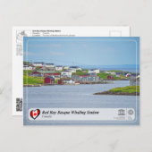 UNESCO WH- Whaling Station in der Bucht von Red Ba Postkarte (Vorne/Hinten)