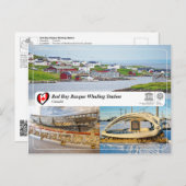 UNESCO WH- Whaling Station in der Bucht von Red Ba Postkarte (Vorne/Hinten)