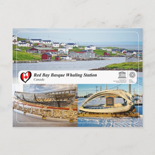 UNESCO WH- Whaling Station in der Bucht von Red Ba Postkarte (Vorderseite)