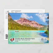 UNESCO WH- Yoho Nationalpark Postkarte (Vorne/Hinten)