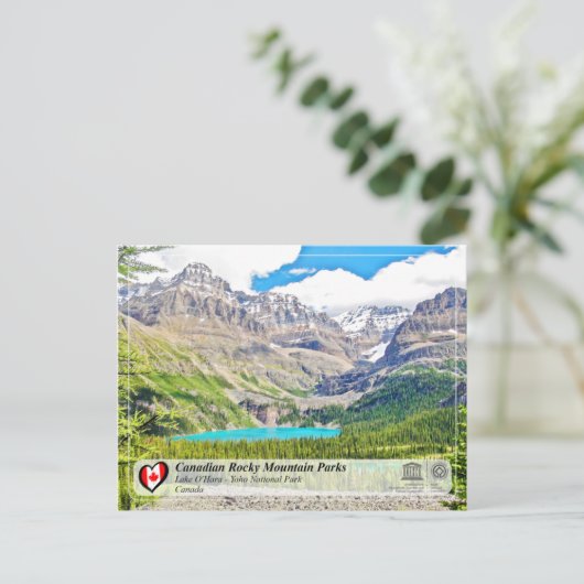 UNESCO WH- Yoho Nationalpark Postkarte (Stehend Vorderseite)