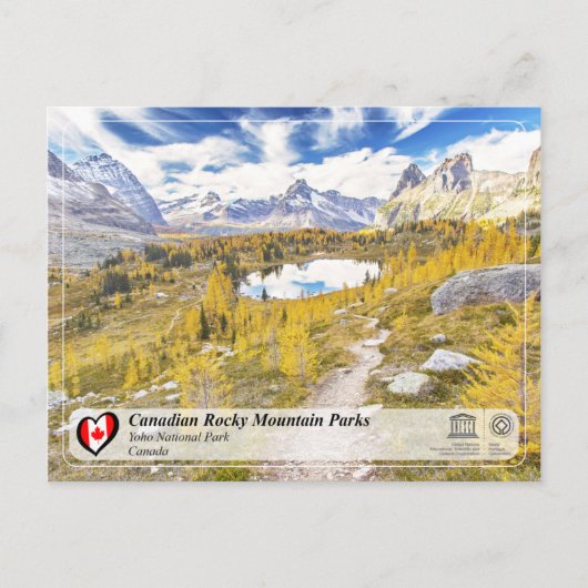 UNESCO WH- Yoho Nationalpark Postkarte (Vorderseite)