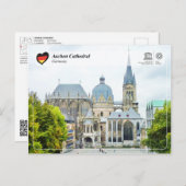 UNESCO WHS - Aachen Cathedral Postkarte (Vorne/Hinten)
