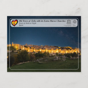 UNESCO WHS - Altstadt von Ávila und ihre Mauern Postkarte