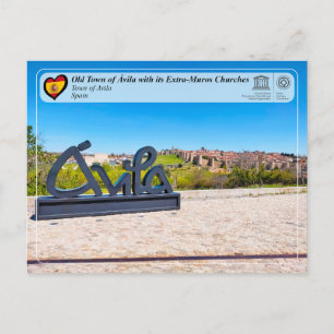UNESCO WHS - Altstadt von Ávila und ihre Mauern Postkarte