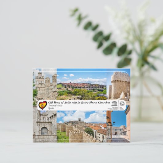 UNESCO WHS - Altstadt von Ávila und ihre Mauern Postkarte (Stehend Vorderseite)