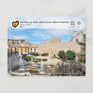 UNESCO WHS - Altstadt von Ávila und ihre Mauern Postkarte