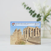 UNESCO WHS - Ancient Thebes - Tempel von Luxor Postkarte (Stehend Vorderseite)