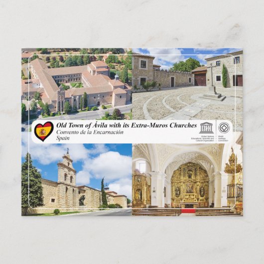 UNESCO WHS - Ávila - Convento de la Encarnación Postkarte (Vorderseite)