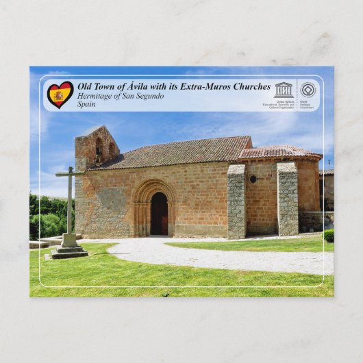 UNESCO WHS - Ávila - Hermitage von San Segundo Postkarte (Vorderseite)