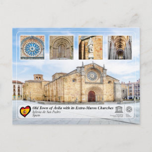 UNESCO WHS - Ávila - Iglesia de San Pedro Postkarte
