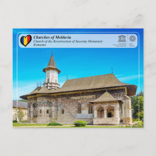UNESCO WHS - Churches of Moldavia - Sucevita Postkarte