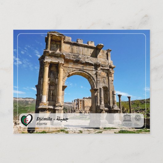 UNESCO WHS - Djémila - ج م ي ة Postkarte (Vorderseite)