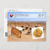 UNESCO WHS - Frankincense Park Wadi Dawkah Postkarte (Vorne/Hinten)