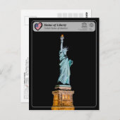 UNESCO WHS - Freiheitsstatue Postkarte (Vorne/Hinten)