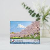 UNESCO WHS - Fujisan - Mount Fuji - 富 士 山 Postkarte (Stehend Vorderseite)