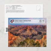 UNESCO WHS - Grand Canyon Nationalpark Postkarte (Vorne/Hinten)