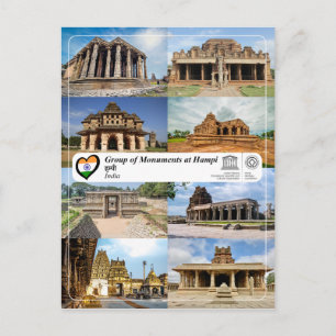 UNESCO WHS - Gruppe der Denkmäler in Hampi Postkarte