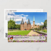 UNESCO WHS - Hanseatic City of Lübeck Postkarte (Vorne/Hinten)