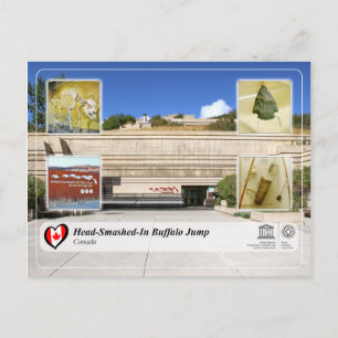 UNESCO WHS - Head-Smashed-in Buffalo Jump Postkarte