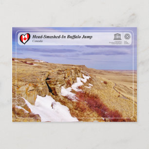 UNESCO WHS - Head-Smashed-in Buffalo Jump Postkarte