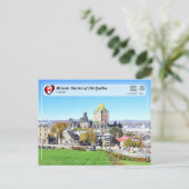 UNESCO WHS - Historischer Bezirk von Old Québec Postkarte (Stehend Vorderseite)