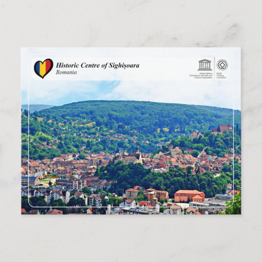 UNESCO WHS - Historisches Zentrum von Sighisoara Postkarte (Vorderseite)