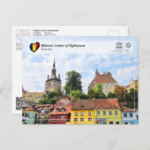 UNESCO WHS - Historisches Zentrum von Sighisoara Postkarte (Vorne/Hinten)