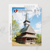 UNESCO WHS - Holzkirchen in Barsana Postkarte (Vorne/Hinten)